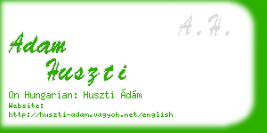 adam huszti business card